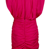 Sandro Women's Pink Sleeveless Draped Dress Size 40 FR 12 UK 8 US SFPRO02870