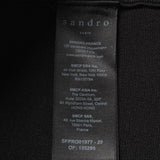 Sandro Women's Black Pointelle Knit Short Dress Size 38 FR 10 UK 6 US SFPRO01977
