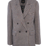 Maje Mehrfarbige Damenjacke aus Wollmischung, Größe 40, FR 12, UK 8, US MFPVE00422