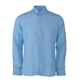 Hackett London Men's Blue Cotton & Linen Shirt Size XL HM309530 RRP: 160EUR