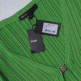 Maje Women's Green Knitted Ruffle Cardigan Size 36 FR 8 UK 4 US MFPPU00495