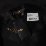 Maje Schwarzes Satinkleid mit Strasssteinen für Damen, Größe 36 (FR), 8 (UK), 4 (US), MFPRO02665