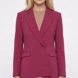 Maje Women's Pink Wool Blend Blazer Jacket Size 40 FR 12 UK 8 US MFPVE00403