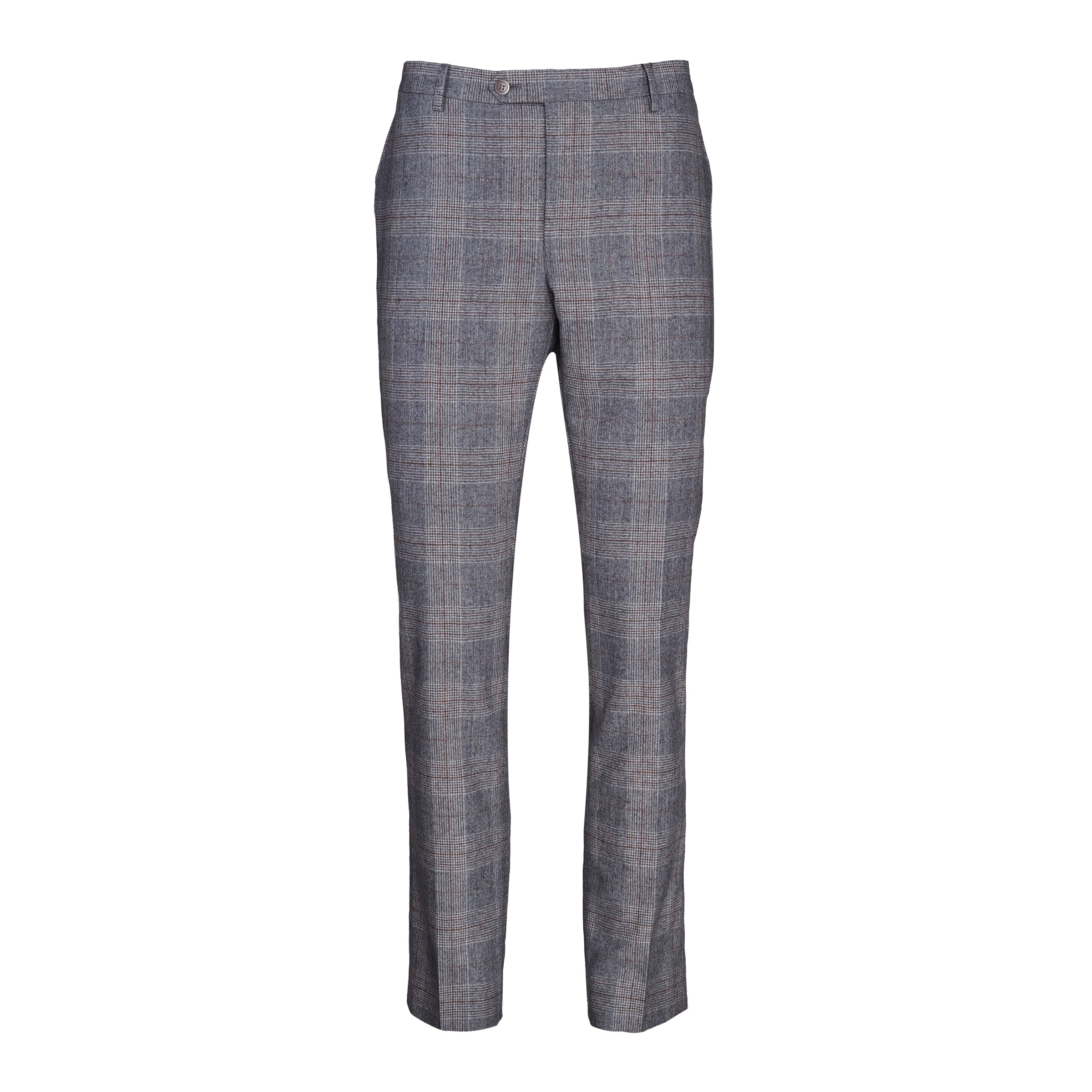 Hackett London Men's Grey Cashmere Blend Check Trousers Size 36 R HM212257
