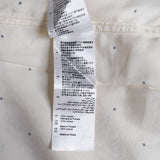 Sandro Men's Ecru Polka Dot Long Sleeve Viscose Shirt Size S SHPCM00262