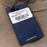 Hackett London Men's Brown Knit Merino Wool Silk Sweater Size 2XL HM702834