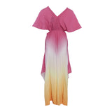 Maje Women's Pink Tie And Die Asymmetric Dress Size 34 FR 6 UK 2 US MFPRO02375