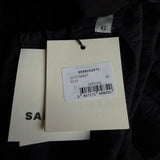Sandro Paris Schwarzes, ärmelloses, drapiertes Kurzkleid für Damen, Größe 42 XL, SFPRO02870