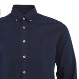 Hackett London Top Shirt Logo Button Up Blue Size S HM309527