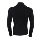 Sandro  Men's Sweater Wool Zip Knit Black Size M SHPTR00161