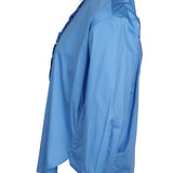 Sandro Women's Blue Long Sleeve Cotton Shirt Size 34 FR 6 UK 2 US SFPCM00956