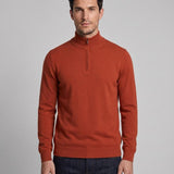 Hackett London Top Sweater Logo Knit Wool Orange Size M HM702833