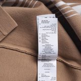 Sandro Herren-Pullover, beige, gestreift, aus einer Mischung aus Wolle -Mischgewebe, Strickjacke , Größe L, SHPTR00388