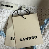 Sandro Women's White Knit Skirt And Top Set Size 0 XS 6 SFPPU02284