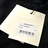Sandro Damen-Midi-Kleid, schwarz, aus einer Mischung aus „ Leinen “, Größe 38FR, 10UK, 6US, SFPRO02853