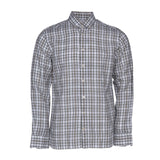 Hackett London Men's Green Check Linen Blend Slim Fit Shirt Size M HM309595