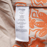 Maje Beiger, bestickter langer Rock für Damen, Größe 34 FR, 6 UK, 2 US, MFPJU00832