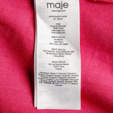 Maje Women's Pink Linen Blend Wrap Dress Size 40FR 12UK 8US MFPRO02924