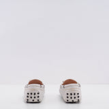 Tod's Women's White Heaven N Laccetto Occhielli Loafers Size 34 EU 4 US 2 UK