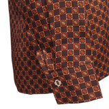 Maje Women's Brown Long Sleeve Satin Shirt Size 38 FR 10 UK 6 US MFPCM00341