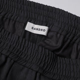 Sandro Women's Black Straight Leg Trousers Size 38 FR 10 UK 6 US SFPPA01194