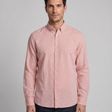 Hackett London Herren-T-Shirt in Rosa „ Baumwolle  “ & „ Leinen  “Bluse Hemdbluse Größe XL HM309530 UVP: 160 EUR