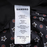 Sandro Paris Women's Black Satin Short Dress Size 34FR 6UK 2US SFPRO03246