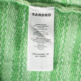 Sandro Women's Green Knit Cardigan Size 34 FR 6UK 2 US SFPCA00584
