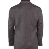 Hackett London Men's Brown Detachable Bib Wool Blazer Jacket Size 40 R HM443104