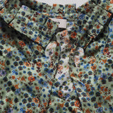 Sandro Women's Green Floral 100% SIlk Blouse Size 36 FR 8 UK 4 US SFPTO00537