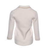Maje Women's White With Chain Cardigan Size 36 FR 8 UK 4 US MFPCA00174