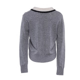 Sandro Women's Grey Cashmere & Wool Jumper Size 36 FR 8 UK 4 US SFPPU01796