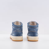 Hogan Men's Blue H630 Basket Jeans Sneakers Size 42 EU 8 UK 9.5 US