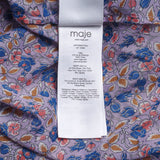 Maje Women's Multicolor Floral Cotton Blouse Size 40 FR 12 UK 8 US MFPTO00577