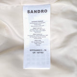 Sandro Women's Beige Hooded Puffer Jacket Size 34 FR 6 UK 2 US SFPOU00513