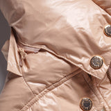 Sandro Women's Beige Hooded Puffer Jacket Size 34 FR 6 UK 2 US SFPOU00513