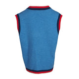 Maje Women's Blue Knitted Wool Blend Vest Size 36 FR 8 UK 4 US MFPVE00169