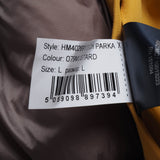 Hackett London Men's Yellow Hooded Thermal Insulation Tech Parka Size L HM402691