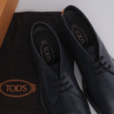 Tod's Men's Navy Polacco Gomma RQ Ankle Boots Size 46.5 EU 11.5 UK 13 US