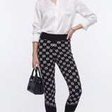 Maje Schwarze Leggings mit Logo und hoher Taille für Damen „ Größe “ – Größe 36 (FR), 8 (UK), 4 (US) – Artikelnummer: MFPPA00444