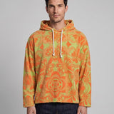 Sandro Paris Men's Multicolor Oversized Terrycloth Hoodie Size L SHPSW00490