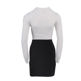 Sandro Paris Women's Black Knit Logo Short Dress Size 34 XS 6 SFPRO03822