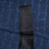 Sandro Women's Blue Sequins Tweed Short Dress Size 36 FR 8 UK 4 US SFPRO03474