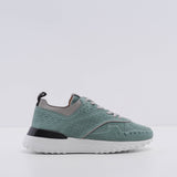 Tod's Women's Green Suede Fondo Sportivo 80A Sneakers Size 39 EU 6 UK 9 US
