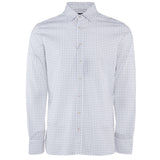 Hackett London Men's White Slim Fit Abstract Shirt Size M HM309145