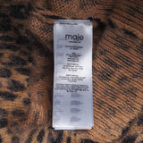 Maje Women's Brown Leopard Print Sweater Size 38 FR 10 UK 6 US MFPPU00349