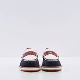 Tod's Women's Navy Suede Gomma 05E Moccasins Size 37 EU 4.5 UK 7 US