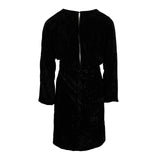 Sandro  Damenkleid – Kurzes Kleid aus geknittertem Samt, Größe 36FR, 8UK, 4US, SFPRO02699