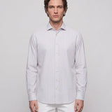 Hackett London Men's White Striped Slim Fit 100% Cotton Shirt Size L HM309183
