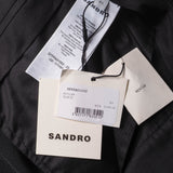 Sandro Women's Black Viscose Satin Trousers Size 40 FR 12 UK 8 US SFPPA01002